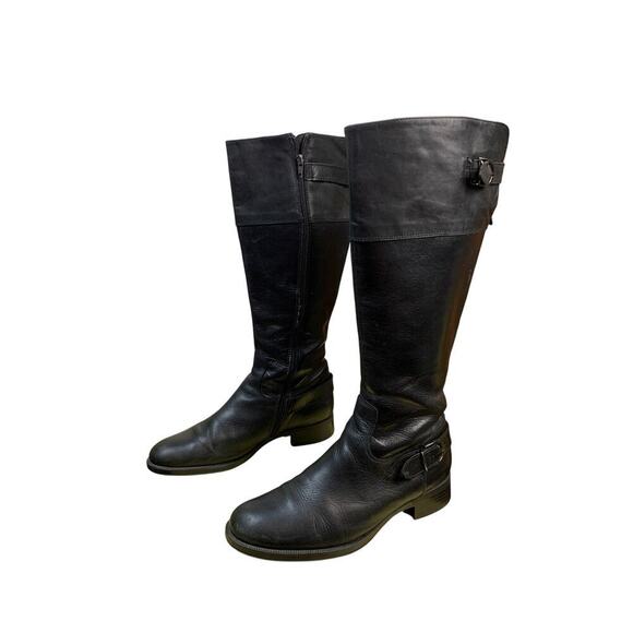 Aldo Black Heeled Boots - Picture 4 of 7